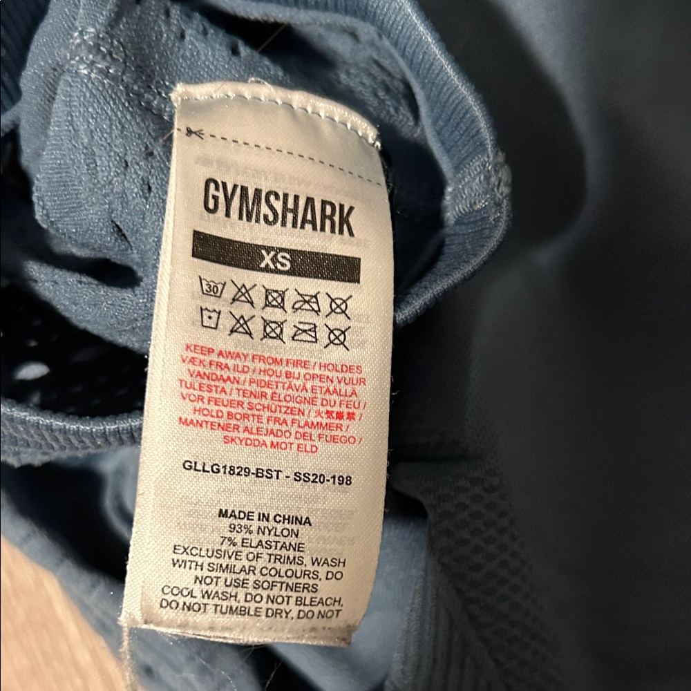 Gymshark Blue Athletic Leggings - Picture 2 of 3